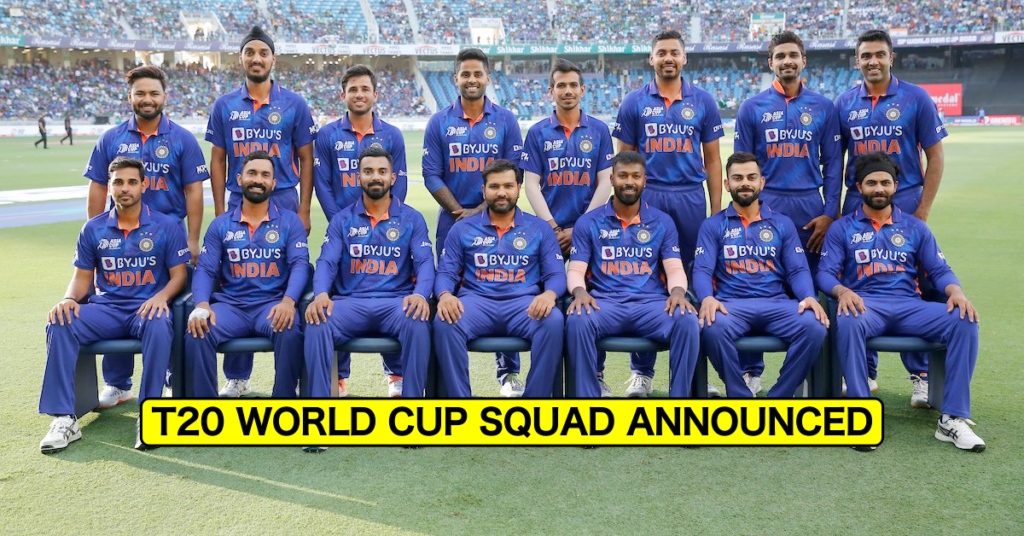 India T20 World Cup 2022 Squad