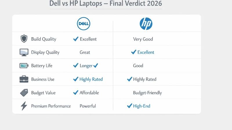 Dell vs HP Laptops Final Result