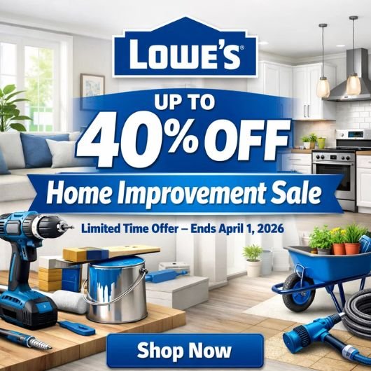 Lowe's Coupons UPTO 40% Off