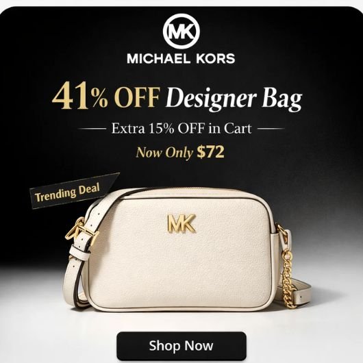 Michael Kors Sale 41% OFF + Extra 15% OFF