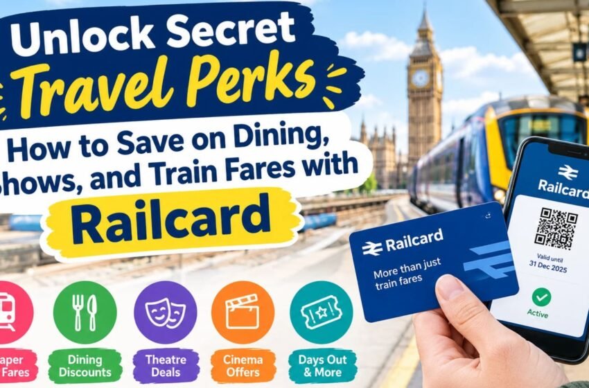  Unlock Secret Travel Perks: How to Save on Dining, Shows, and Train Fares with Railcard